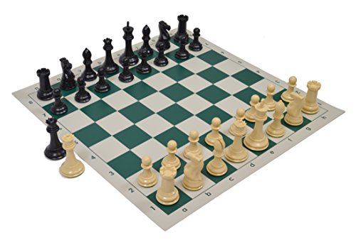 image for Wholesale Chess Quadruple Weighted Chess Pieces and Vinyl Board - Natu