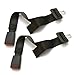 2-Pack Seat Belt Extender - Adjustable 11 to 26" - Type A: 7/8" wide metal tongue, black) - E4 SAFETY CERTIFIED