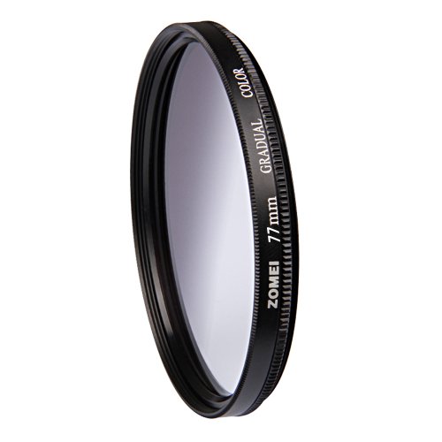 ZOMEI 77mm Graduated Gradual Neutral Density Filter Grey for Canon Nikon Sony Pentax Camera Lens
