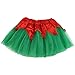 Jastore Girls Layered Party Birthday Tutu Skirt Dance Princess Ballet Dress Green for 2-8 Years