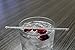 Royer Round Top Stir Sticks, Swizzle Sticks, Drink Stirrers for Holidays, Christmas, Weddings, Parties - Crystal With Silver Glitter, 6 Inch, Set of 48 - Made In USA