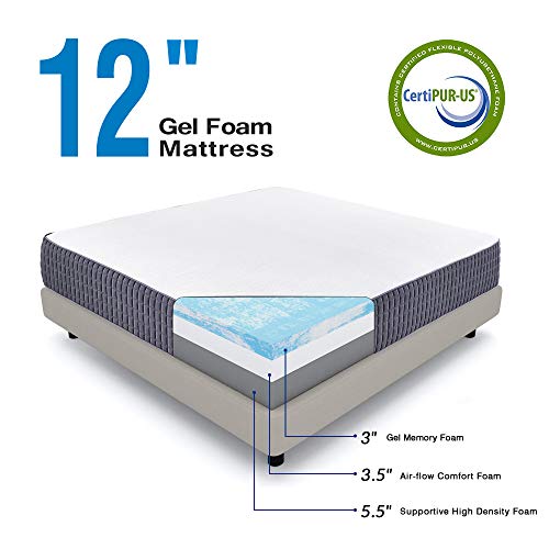 Queen Mattress, Sweetnight 12 Inch Queen Size Mattress Medium Firm, Ventilated Memory Foam Mattress For A Deep Sleep, Supportive &Amp; Pressure Relief With Certipur-Us Certified