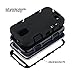 ULAK Galaxy S4 Case, Knox Armor S4 Case - Shockproof Hybrid Rubber Combo Case Cover 3in1 Rigid Plastic+Soft Silicone for Samsung Galaxy S4 IV i9500-Black