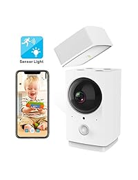 Cámara IP de seguridad para interiores con visión nocturna y audio de 2 vías para bebés, ancianos, mascotas y niñeras, Blanco, DF-01
