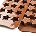 homEdge 15-Cavity Star Shaped Chocolate Mold, Set of 4PCS Non Stick Silicone Mold for Candy Chocolate Jelly, Ice Cube-Pay Attention to the Size