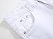 Men's White Skinny Ripped Slim Fit Stretch Designed Destroyed Denim Jeans, W34