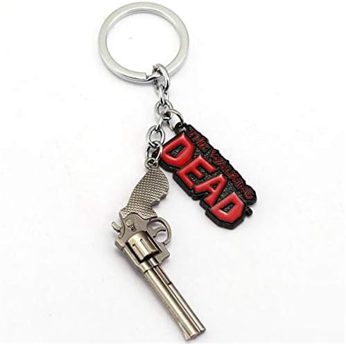 FITIONS - Mixed Game Red Dead Redemption 2 Keychain The Walking Dead Metal Pendant Keyrings 3D Gun Toy Chaveiro Men Jewelry Souvenir