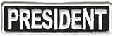 President Patch 3.5 Inch White - By Ivamis Trading - 3.5x1 inch