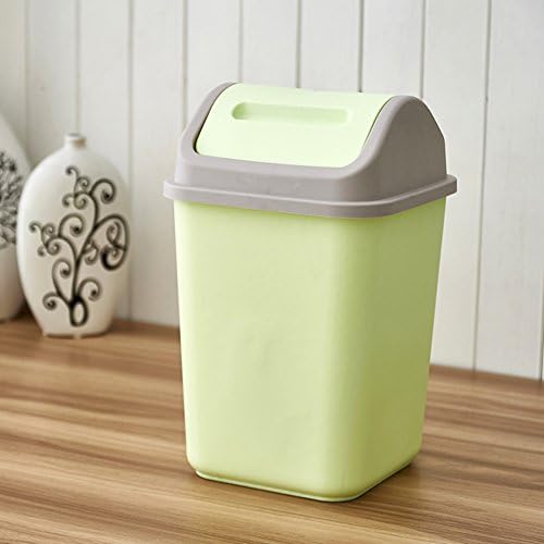 household living room kitchen garbage/Creative clamshell bathroom trash can/ Office covered wastebasket-C