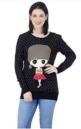 icable women's fashion stretchy round neck long sleeve pullovers sweaters top