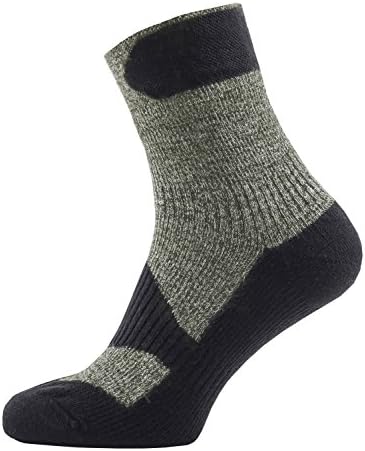 SEALSKINZ Waterproof - Walking Thin Ankle sock, walking,running,cycling, multi activity sock, Large