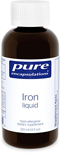 Pure Encapsulations - Iron Liquid - Hypoallergenic Supplement Supports Hemoglobin and Myoglobin Function* - 120 ml.