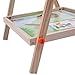 Costzon 2 In 1 Kids Easel Adjustable Wooden Chalk Drawing Board Standing Black/White
