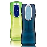 Contigo 2001147 Autoseal Trekker Kids Water Bottle, 2-Pack, Granny Smith & Nautical