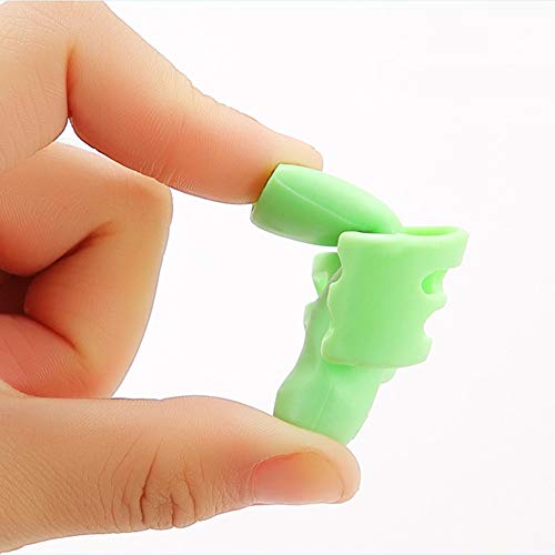 Echaprey Silicone Pencil Grips New Design Ergonomic Training Children Pencil Holder Pencil Writing Aid Grip Posture Correction Tool (6Pcs)