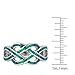 Sterling Silver Created Blue Opal Interwoven Design Ring