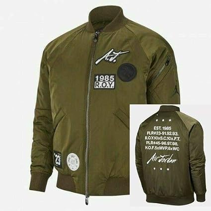 Amazon Nike ナイキ メンズサイズ ジョーダン Jordan Sportswear Greatest J 1 ボンバージャケット Olive ジャンパー トップス ストリート S 日本サイズm 並行輸入品 ベビー マタニティ ベビー マタニティ 通販