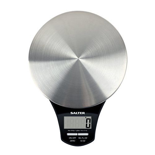 [- Salter Stainless Steel Digital Kitchen Weighing Scales - Electronic Cooking Scale Appliance for 