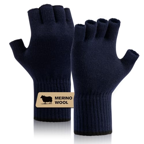 Merino Wool Fingerless Gloves