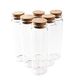 10pcs 90ml Glass Bottle Cork Mini，Essential Oil