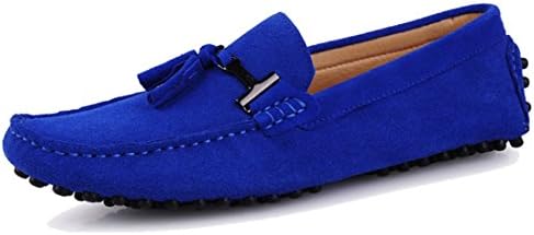 TDA Men's New Tassel Suede Driving Loafers Penny Boat Shoes