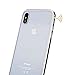 Silver iPhone X Slim Aluminum Bumper Case (NO Back) Apple iPhoneX 10 (2017) Flexible Soft Silicone Metal Frame 2in1 Cell Phone Cover [Support Wireless Charging] for 5.8inch iPhone X Case