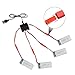 4Pcs 3.7V 900mah Li Battery for 8807 8807W Fordable RC Quadcopter Drone + 1 to 4 Charger + Charging Cable - CreaTion
