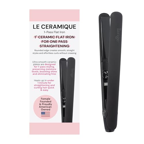 L'ANGE HAIR Le Ceramique 1-Pass Flat Iron Hair Straightener