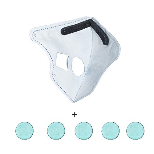 LSGTT Personal Smart Electric Air Face Mask,Reusable Wearable Air Purifiers Mask,With Fan for Air Supply, Used for Cycling,Running, Weeding, Outdoor Sports