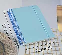 Large Spiral Notebook With Bandage, 4 Pcs 10.2 Inch