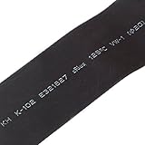 Uxcell a11110900ux0095 Heat Shrinkable Tube Shrink, 3 m, 9.8', 20 mm Diameter, Black