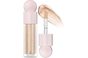 GECOMO Liquid Contour Beauty Wand Face Highlighter Bronzer Makeup Stick, Dewy Finish, Moisturizing Silky Smooth Texture 0.25 Oz/ 7.5ml - 02 STARLIGHT