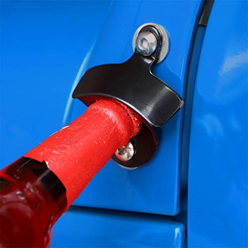 JeCar JK Door Mounted Bottle Opener Exterior Accessories for Jeep Wrangler JK JKU 20072018