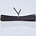 FYZ Brothers Plastic Black Twist Ties, 5”, 1000 Pcs