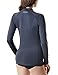 Tesla TM-FSR24-CHC_Medium Women's UPF 50+ Regular-Fit Long Sleeve Athletic Rashguard FSR24