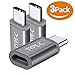Bwealthest USB C Adapter, 3-Pack Aluminum USB C to Micro USB Convert Connector Charger Compatible with Samsung Galaxy Note 9 S9 S8 Plus Note 8,Pixel XL,20 G5 G6, Nintendo Switch, MacBook(Grey)