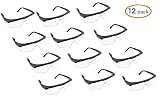 Instapark Valuepak Series SG20 General Purpose Safety Protective Goggles with Black Frame & Clear Lens, 12 per Pack