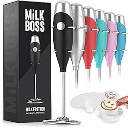 Milk Boss Mighty Milk Frother Handheld Whisk Mixer