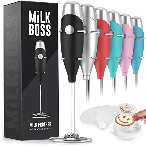 Milk Boss Mighty Milk Frother Handheld Whisk Mixer
