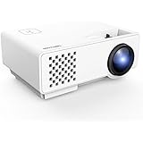 DBPOWER RD-810 1200 Lumens LED Portable Projector, Multimedia Home Theater Video Projector Supporting 1080P, HDMI, USB, VGA, AV for Home Cinema, TVs, Laptops, Games, &amp; Smartphones