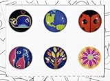 Bubble Buttons The ORIGINAL Home Button Sticker Ecology Pack of 6 / iPad/iPhone/iPod