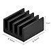 Mudder 8 Piece Black Aluminum Heatsink Cooler Cooling Kit for Raspberry Pi 3, Pi 2, Pi Model B+