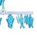 Dry Cloth Hanger, EpochAir Foldable Clip and Drip Laundry Hanger with 28 Strong Pegs, Durable Dry Clothline Hanger Rack, Home use Cloth Hanger -Blue
