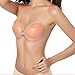 HDE Strapless Self Adhesive Bra Silicone Invisible Backless Stick-On Push-up Bra