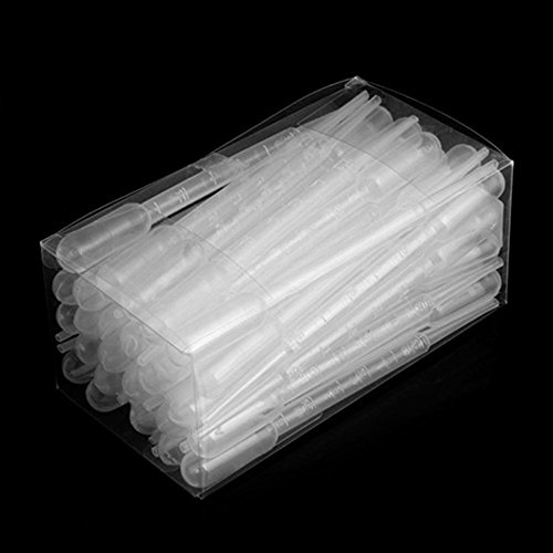 Potato001 50Pcs Airbrush 3ml Disposable Plastic Eye Dropper Transfer Graduated Pipettes - Thumbnail 2