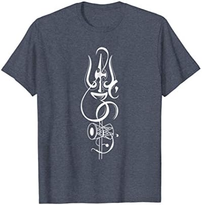 OM-Damroo And Lord Shiva Divine Trident Trishul T-Shirt