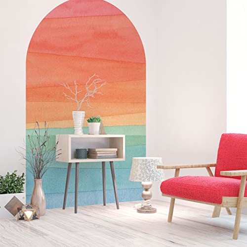 Ambiance Sticker Vliestapete Riesenfresken Vorgekleistert -Bogen Bogen - Dekoratives Etikett | H100 x L60 cm