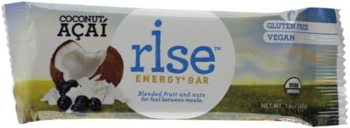 Rise Energy Plus Bar, Coconut Acai, 1.6 Ounce (Pack of 12)