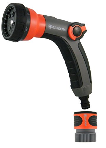 GARDENA 35121TC Metal Thumb Control 7 In 1 Spray Nozzle