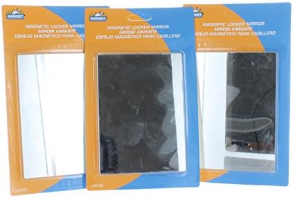 Lot of 3 Magnetic Locker Mirror School 3 1/2" x 5 K6750